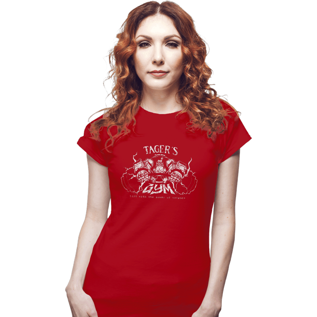 Shirts Fitted Shirts, Woman / Small / Red Tager's Gym