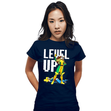 Load image into Gallery viewer, Secret_Shirts Fitted Shirts, Woman / Small / Navy Rogue Levels Up
