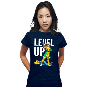 Secret_Shirts Fitted Shirts, Woman / Small / Navy Rogue Levels Up