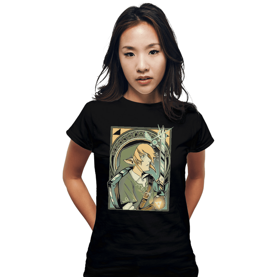 Shirts Fitted Shirts, Woman / Small / Black Hylian Warrior