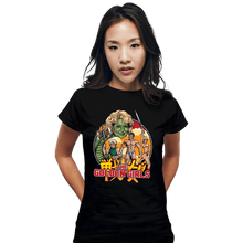 Load image into Gallery viewer, Daily_Deal_Shirts Fitted Shirts, Woman / Small / Black Golden Axe Girls
