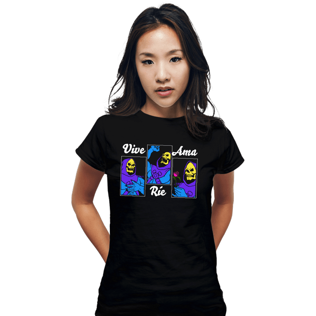Shirts Fitted Shirts, Woman / Small / Black Live Laugh Love - Español