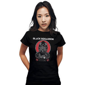 Shirts Fitted Shirts, Woman / Small / Black Black Squadron