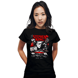 Daily_Deal_Shirts Fitted Shirts, Woman / Small / Black King Of Horror