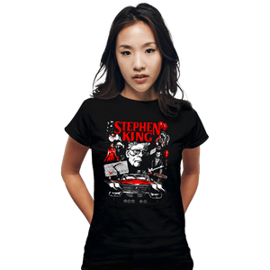 Daily_Deal_Shirts Fitted Shirts, Woman / Small / Black King Of Horror