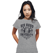 Load image into Gallery viewer, Daily_Deal_Shirts Fitted Shirts, Woman / Small / Sports Grey Die Hard University

