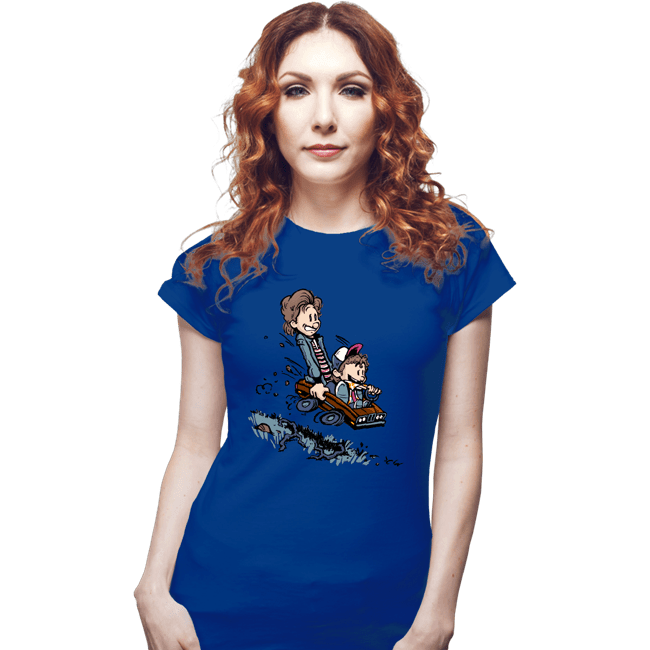 Shirts Fitted Shirts, Woman / Small / Royal Blue Pretty Dang Good Babysitter