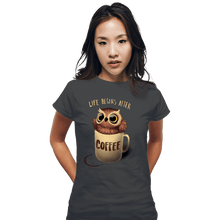 Load image into Gallery viewer, Shirts Fitted Shirts, Woman / Small / Charcoal Night Owl
