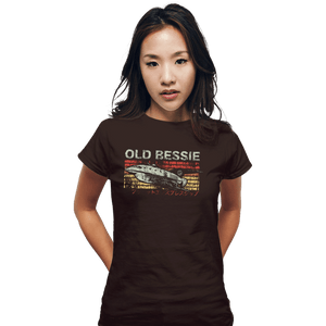 Shirts Fitted Shirts, Woman / Small / Black Retro Old Bessie