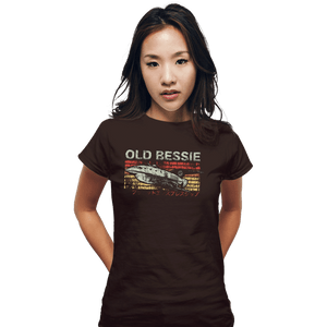 Shirts Fitted Shirts, Woman / Small / Black Retro Old Bessie