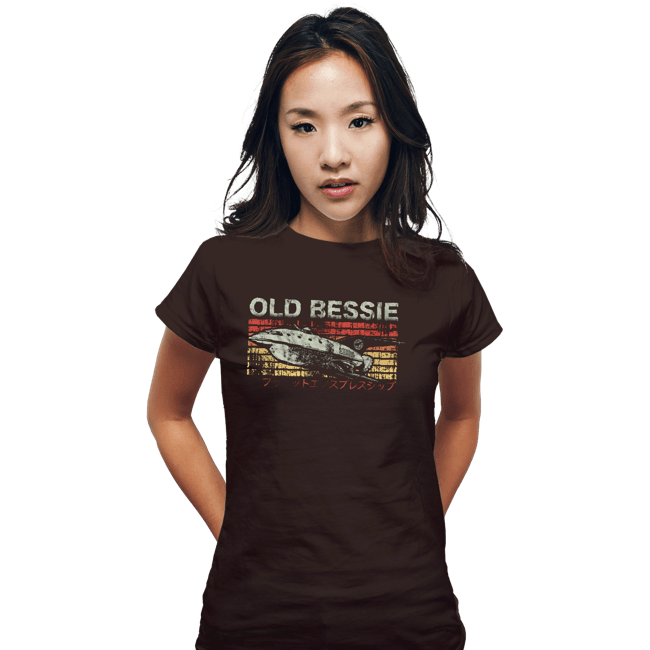Shirts Fitted Shirts, Woman / Small / Black Retro Old Bessie