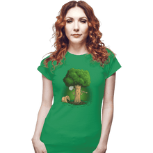 Load image into Gallery viewer, Shirts Fitted Shirts, Woman / Small / Irish Green Plant A Tree
