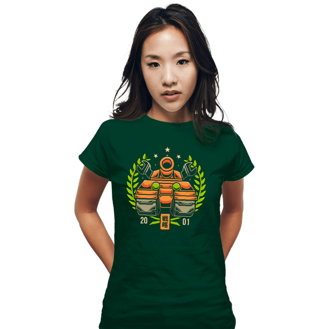 Shirts Fitted Shirts, Woman / Small / Irish Green Orange Star Forces