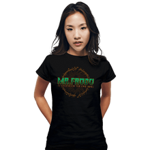Load image into Gallery viewer, Shirts Fitted Shirts, Woman / Small / Black Mr. Frodo
