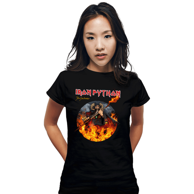 Daily_Deal_Shirts Fitted Shirts, Woman / Small / Black Iron Python