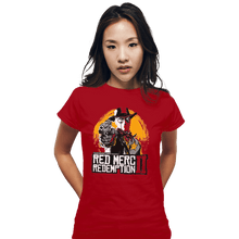 Load image into Gallery viewer, Shirts Fitted Shirts, Woman / Small / Red Red Merc Redemption
