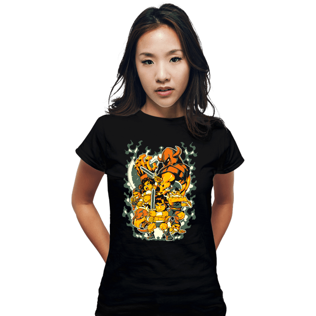 Shirts Fitted Shirts, Woman / Small / Black Golden Axe Heroes