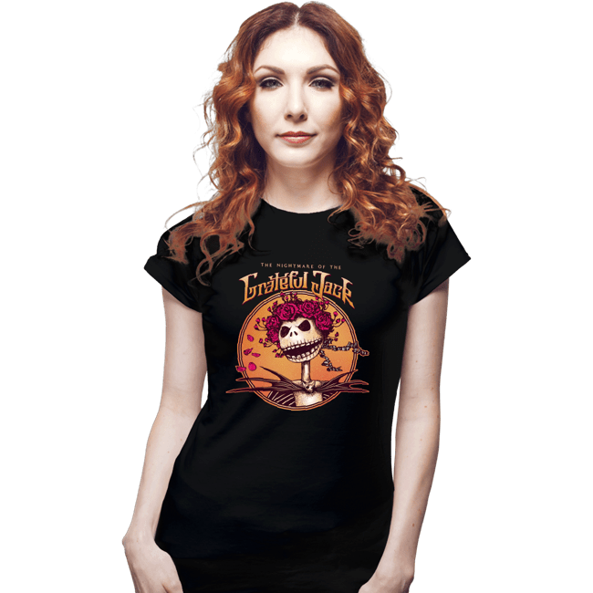 Daily_Deal_Shirts Fitted Shirts, Woman / Small / Black The Grateful Jack