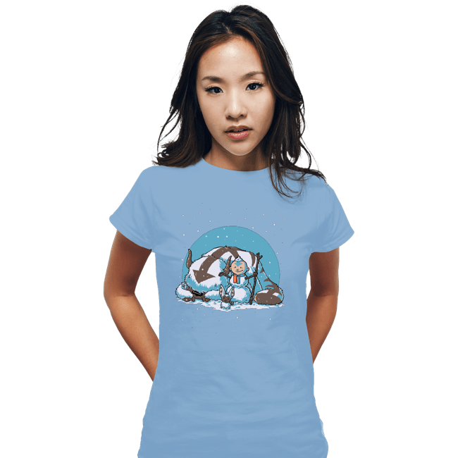 Secret_Shirts Fitted Shirts, Woman / Small / Powder Blue Snow Bender