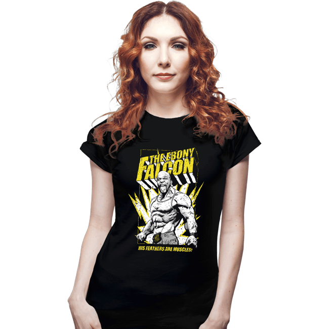 Secret_Shirts Fitted Shirts, Woman / Small / Black The Ebony Falcon