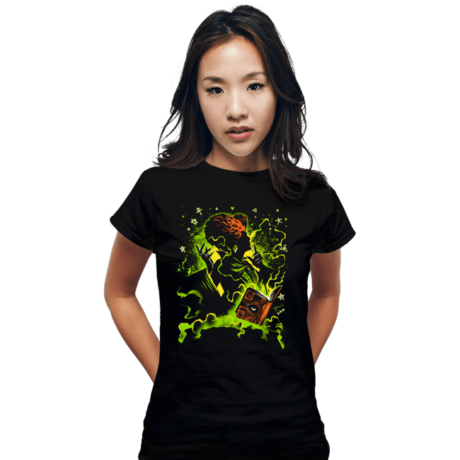 Daily_Deal_Shirts Fitted Shirts, Woman / Small / Black Black Magic Witch