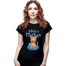 Load image into Gallery viewer, Shirts Fitted Shirts, Woman / Small / Black Adopt A Flerken
