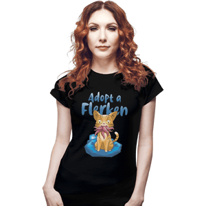 Shirts Fitted Shirts, Woman / Small / Black Adopt A Flerken