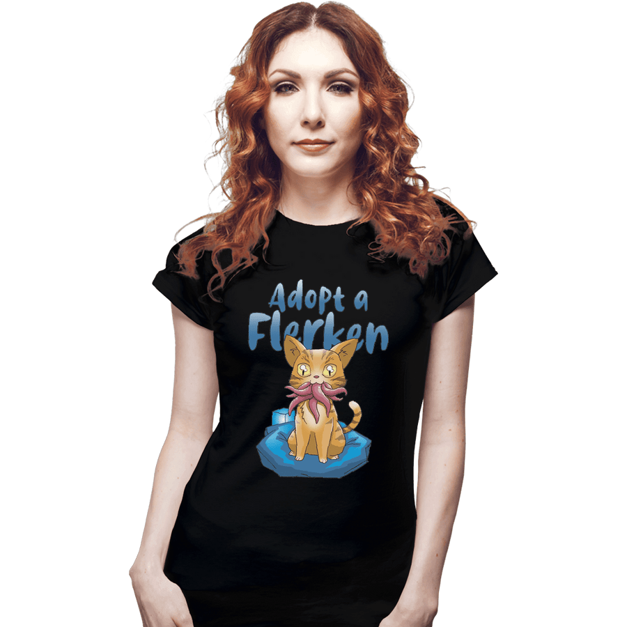 Shirts Fitted Shirts, Woman / Small / Black Adopt A Flerken