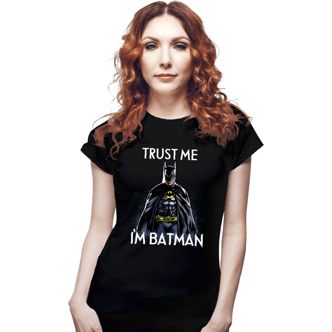 Secret_Shirts Fitted Shirts, Woman / Small / Black Trust The Bat