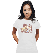 Load image into Gallery viewer, Shirts Fitted Shirts, Woman / Small / White Birb Ross
