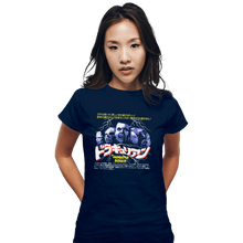 Load image into Gallery viewer, Shirts Fitted Shirts, Woman / Small / Navy Draculain
