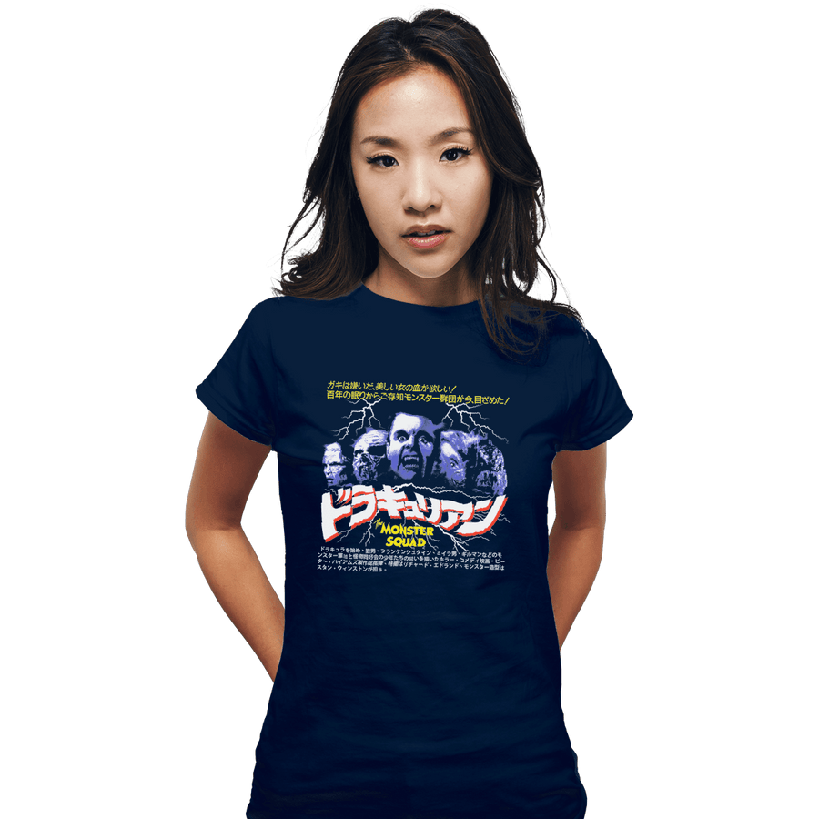 Shirts Fitted Shirts, Woman / Small / Navy Draculain
