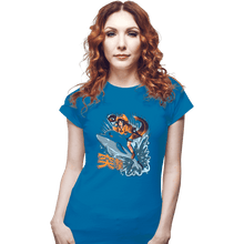 Load image into Gallery viewer, Shirts Fitted Shirts, Woman / Small / Sapphire Totsugeki
