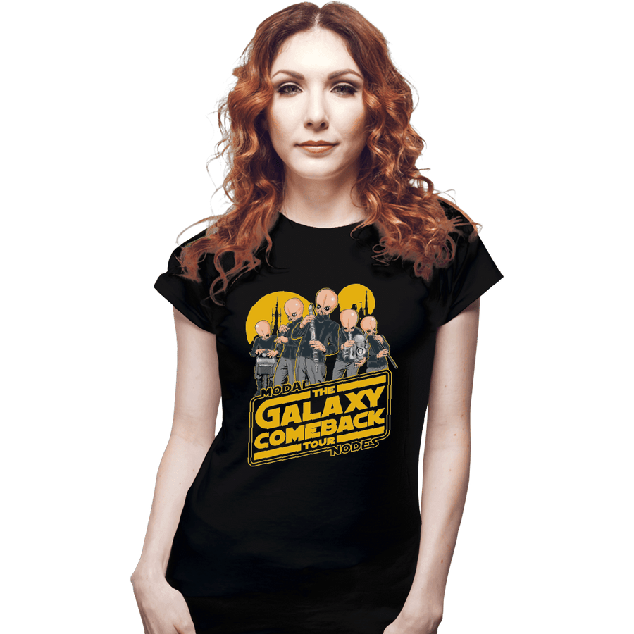 Shirts Fitted Shirts, Woman / Small / Black Galaxy Comeback