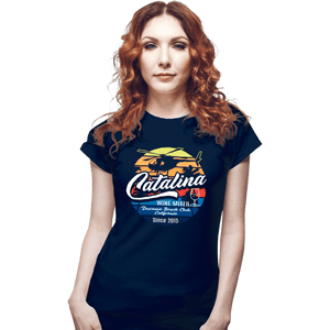 Shirts Fitted Shirts, Woman / Small / Navy Catalina Wine Mixer
