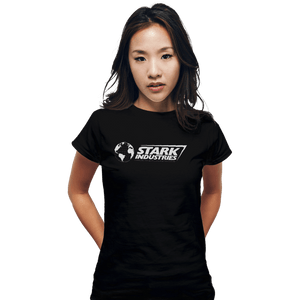 Shirts Fitted Shirts, Woman / Small / Black Stark Industries