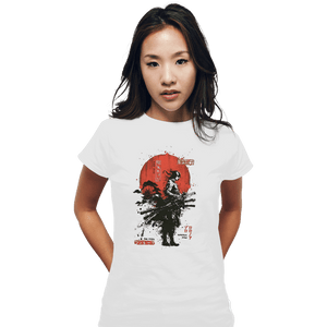 Daily_Deal_Shirts Fitted Shirts, Woman / Small / White Zoro Samurai Wano Kuni Arc