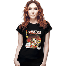 Load image into Gallery viewer, Shirts Fitted Shirts, Woman / Small / Black Lemillion
