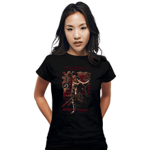 Load image into Gallery viewer, Daily_Deal_Shirts Fitted Shirts, Woman / Small / Black Humanity&#39;s Strongest Soldier
