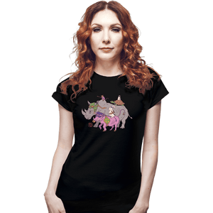 Secret_Shirts Fitted Shirts, Woman / Small / Black Mutant Animals!