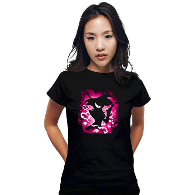 Daily_Deal_Shirts Fitted Shirts, Woman / Small / Black Spider Demon