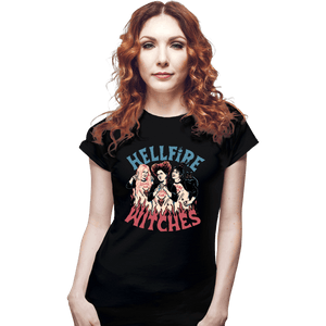 Secret_Shirts Fitted Shirts, Woman / Small / Black Hellfire Witches