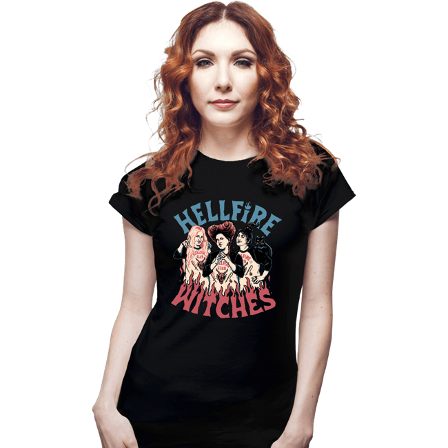 Secret_Shirts Fitted Shirts, Woman / Small / Black Hellfire Witches
