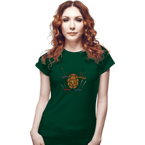Shirts Fitted Shirts, Woman / Small / Irish Green Half Shell Heroes
