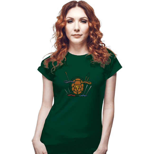 Shirts Fitted Shirts, Woman / Small / Irish Green Half Shell Heroes