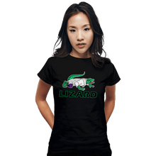 Load image into Gallery viewer, Shirts Fitted Shirts, Woman / Small / Black Lizard

