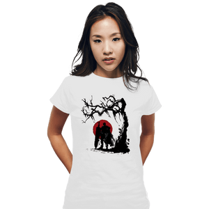 Shirts Fitted Shirts, Woman / Small / White Black Swordsman Under The Sun