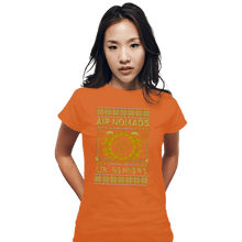 Load image into Gallery viewer, Shirts Fitted Shirts, Woman / Small / Orange Air Nomads Ugly Sweater

