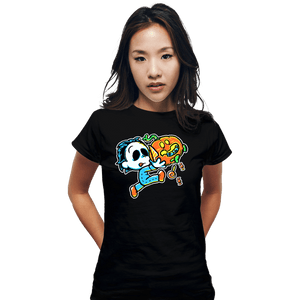Secret_Shirts Fitted Shirts, Woman / Small / Black Super Halloween Boy