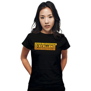 Shirts Fitted Shirts, Woman / Small / Black Keanu Be Excellent To Each Other
